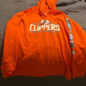 Clippers New Era Hoodie Size L- Orange